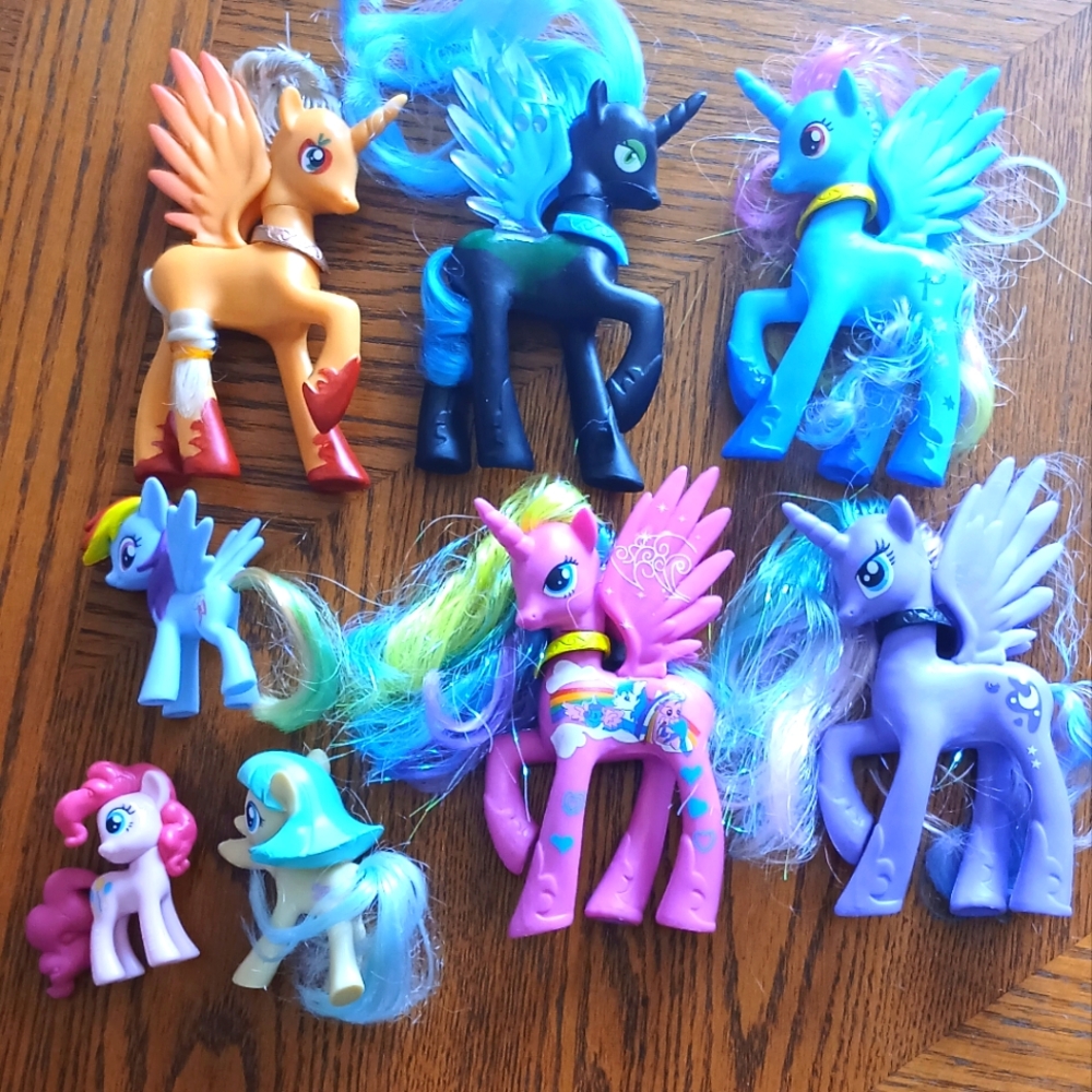 G4 MLP Lot Trixie Chrysalis Luna Nightmare Moon Cadence Phonies & Mcdonalds
